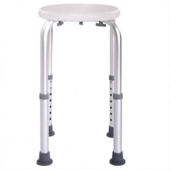 Tidoin 12.8 in. W x 11.8 in. D Metal Adjustable Height Shower Seat -Toilet Storage Shop white shower seats mix ydhg 105 44 1000