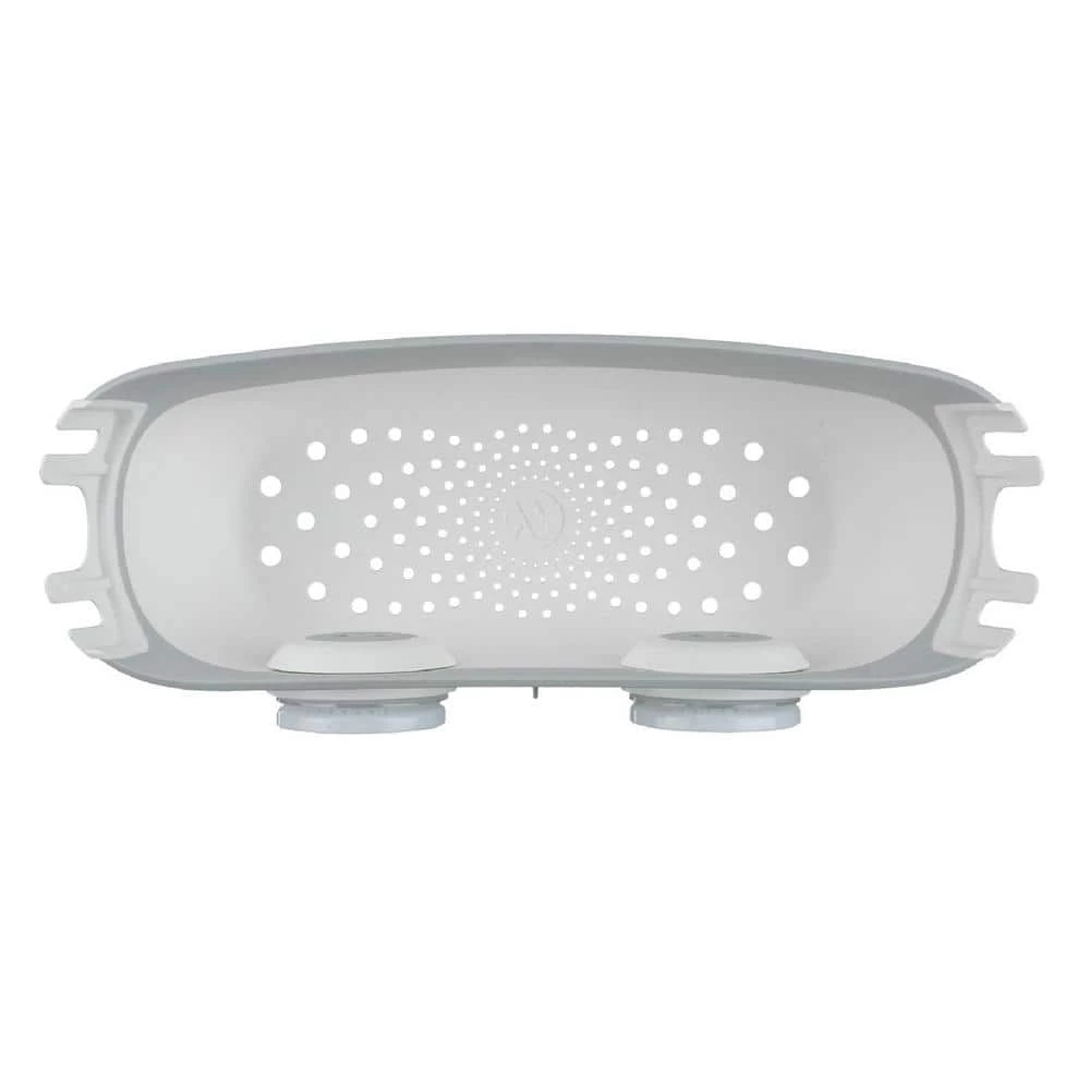 SlipX Solutions On the Dot Suction Shower Basket in White 3 SlipX Solutions On the Dot Suction Shower Basket in White