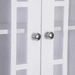 WELLFOR 67 in. H x 23.5 in. W x 9 in. D White Over-the-Toilet Storage with Adjustable Shelf 15 WELLFOR 67 in. H x 23.5 in. W x 9 in. D White Over-the-Toilet Storage with Adjustable Shelf -Toilet Storage Shop white wellfor over the toilet storage ba hwy 7402 1f 1000