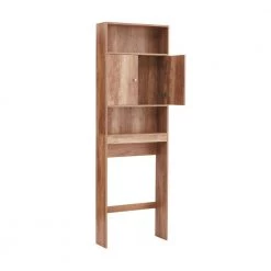 Aurora Decor Barley 7.87 in. W x 76.77 in. H x 24.8 in. D Yellow Brown Over-the-Toilet Storage -Toilet Storage Shop yellow brown over the toilet storage ychd2aw37040387 1f 1000