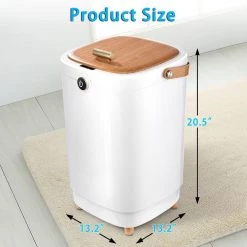 Unbranded Luxury Large Towel Hot Warmer Bucket with Auto Shut Off-Fits Up to Two Oversized Towels in Yellow -Toilet Storage Shop yellow towel warmers cuutmyyello fa 1000